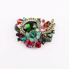 Europe And Brooch big glass brooch christmas brooch women clothing accessories