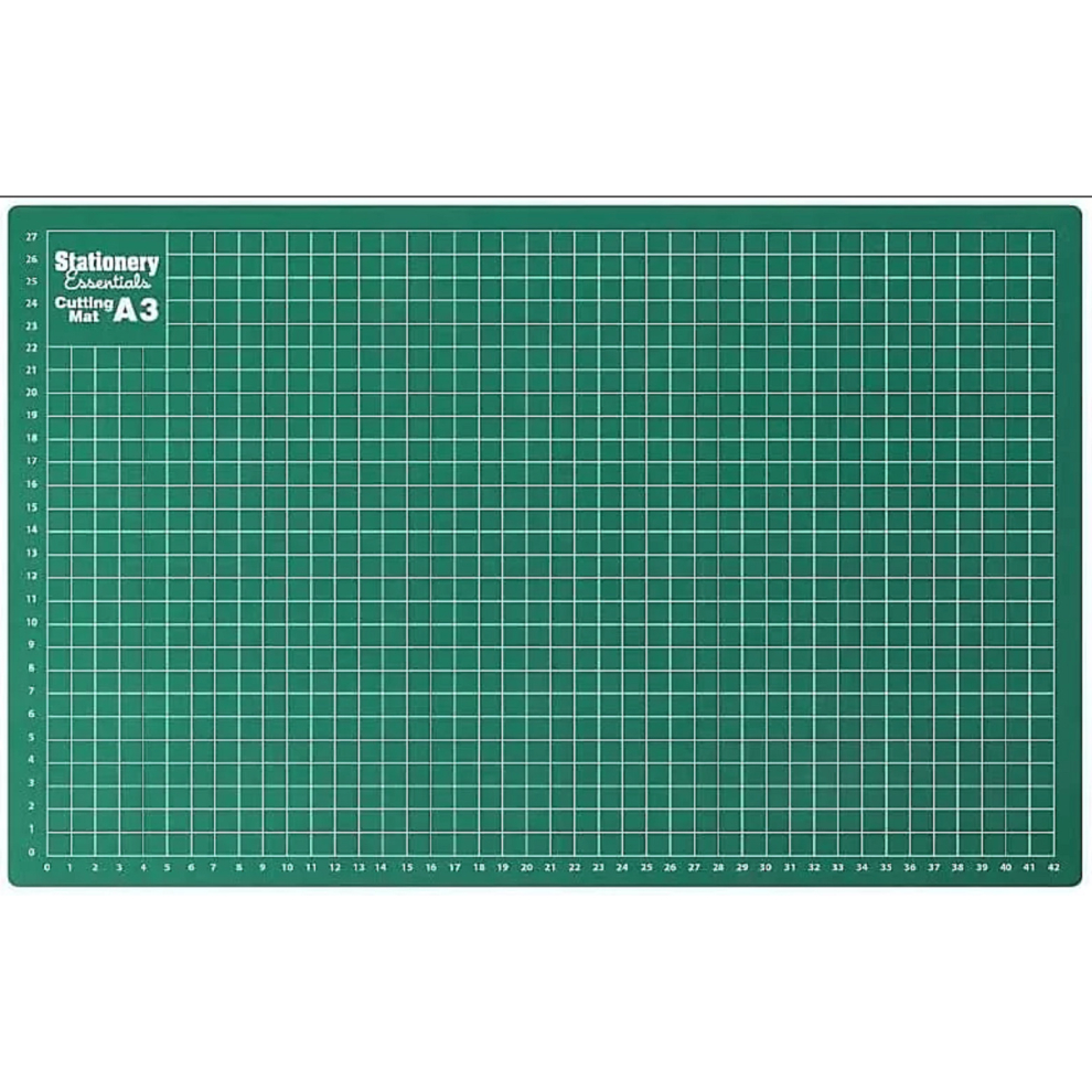 A3 Non-Slip Cutting Board with Surface for Arts & Crafts Green