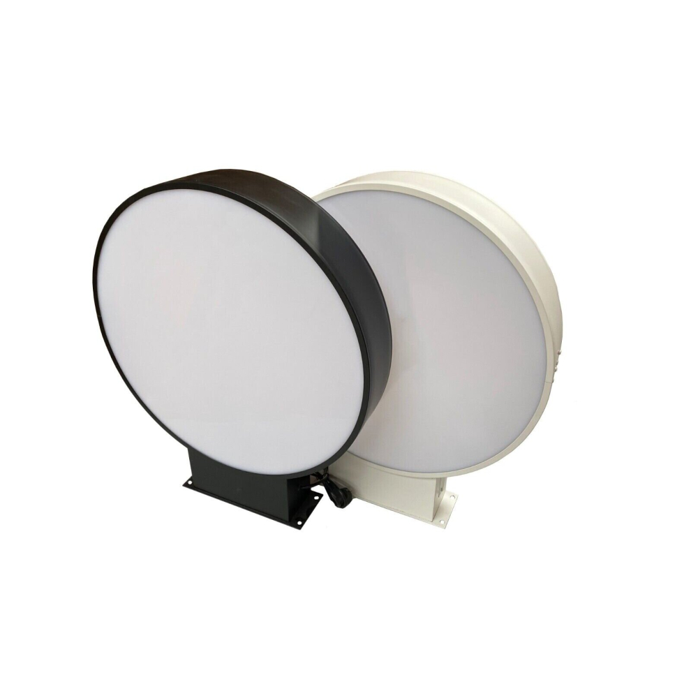 (60x60 Black) Round Projection Sign, Light Box