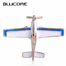 Airplane Aircraft Shape Brooch Enamel Jewelry Pins Kids Boys Party Bag Suit Clothes Accessories