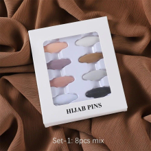 8pcs/Pack Safty Pins For Shawl Hijab Muslim Wear Accessories Candy Collection