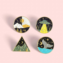 4pcs/set Enamel Pin Magic Cat Bear Science Math Medical Brooch Set Badges for Backpacks Bag Hat Men Women Girl Boy Jewelry