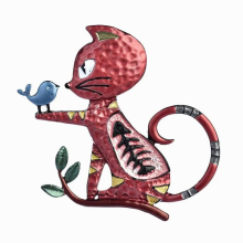 Hot Vintage Enamel Cat Pins Brooches for Boys Girls Cartoon Animal Metal Brooch Pin Coat Accessories