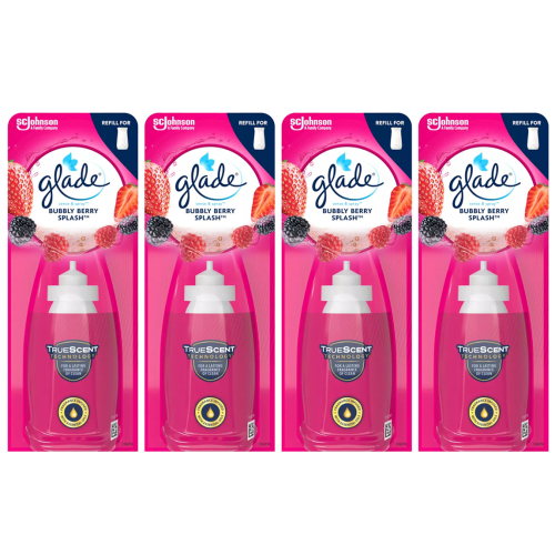 Glade 4 x Glade Sense and Spray Refill 18ml - Bubbly Berry Splash