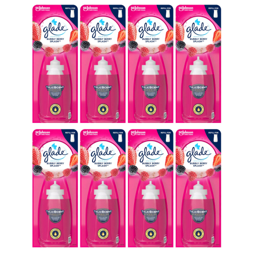 Glade 8 x Glade Sense and Spray Refill 18ml - Bubbly Berry Splash