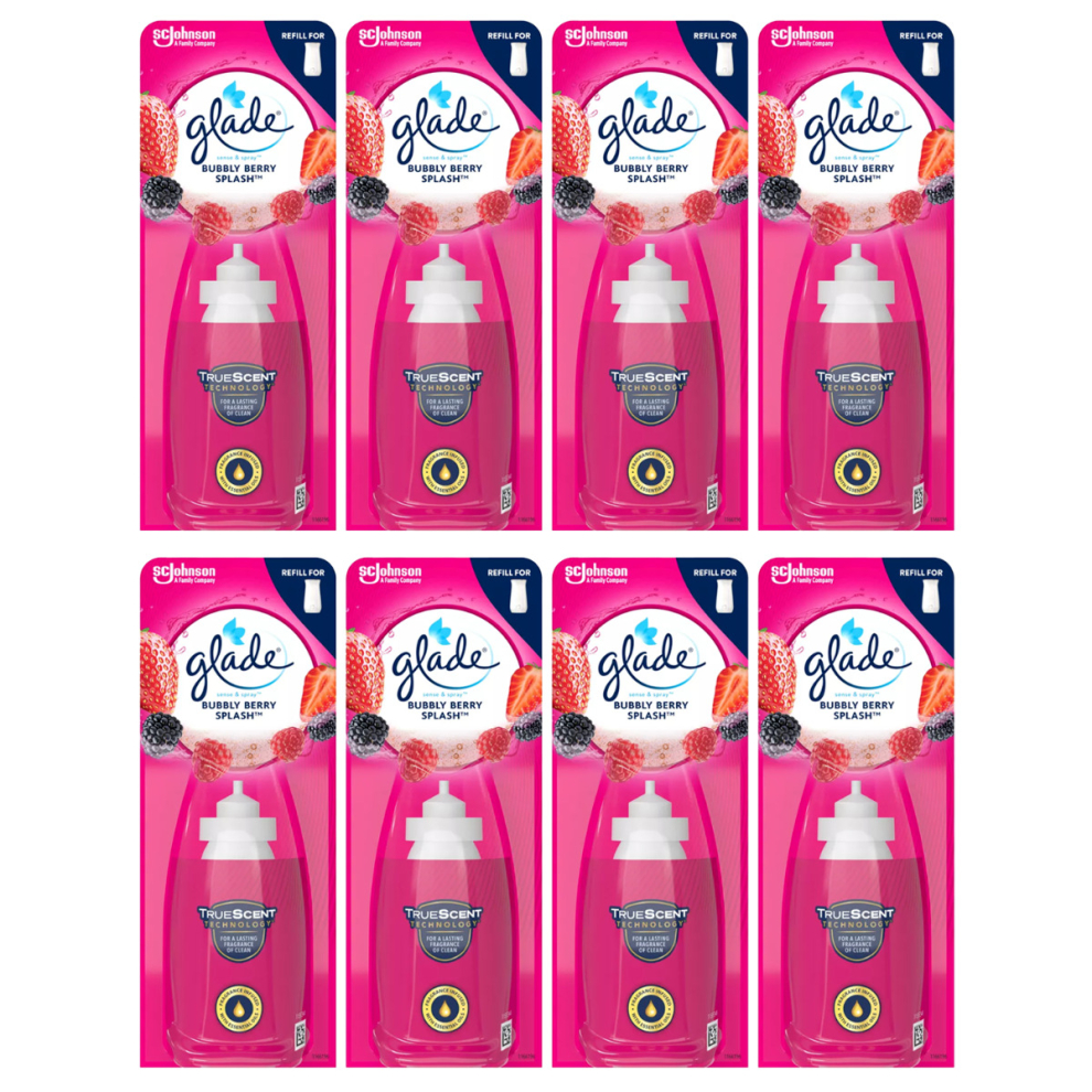 8 x Glade Sense and Spray Refill 18ml - Bubbly Berry Splash-image-OPC-PCWND6Z-NEW