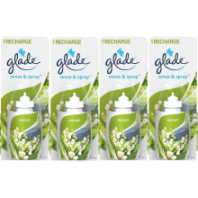 4 x Glade Sense and Spray Refill 18ml - Muguet  (Lily of the Valley)