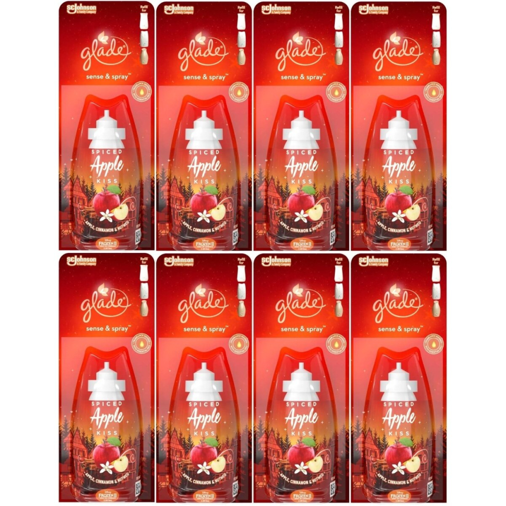 8 x Glade Sense and Spray Refill 18ml, Inspired by Disney's Frozen 2 - Spiced Apple Kiss