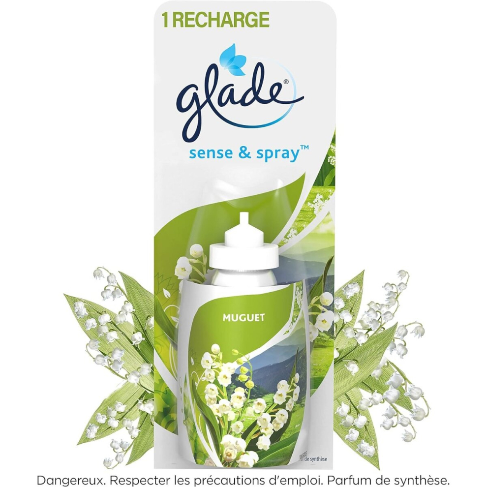 1 x Glade Sense and Spray Refill 18ml - Muguet  (Lily of the Valley)