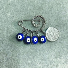 Islam Muslim AYATUL KURSI Stainless steel brooch baby pin