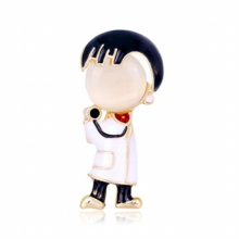 MISANANRYNE Opal Enamel Doctor Boys And Girls Brooches Brooch Women Hospital Office Brooch Jewelry Accessories
