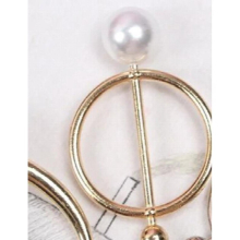 5.5CM Europe And The United States Round Pearl Scarf Buckle Womens Buckle Scarf Buckle Corner Knot Buckle Towel