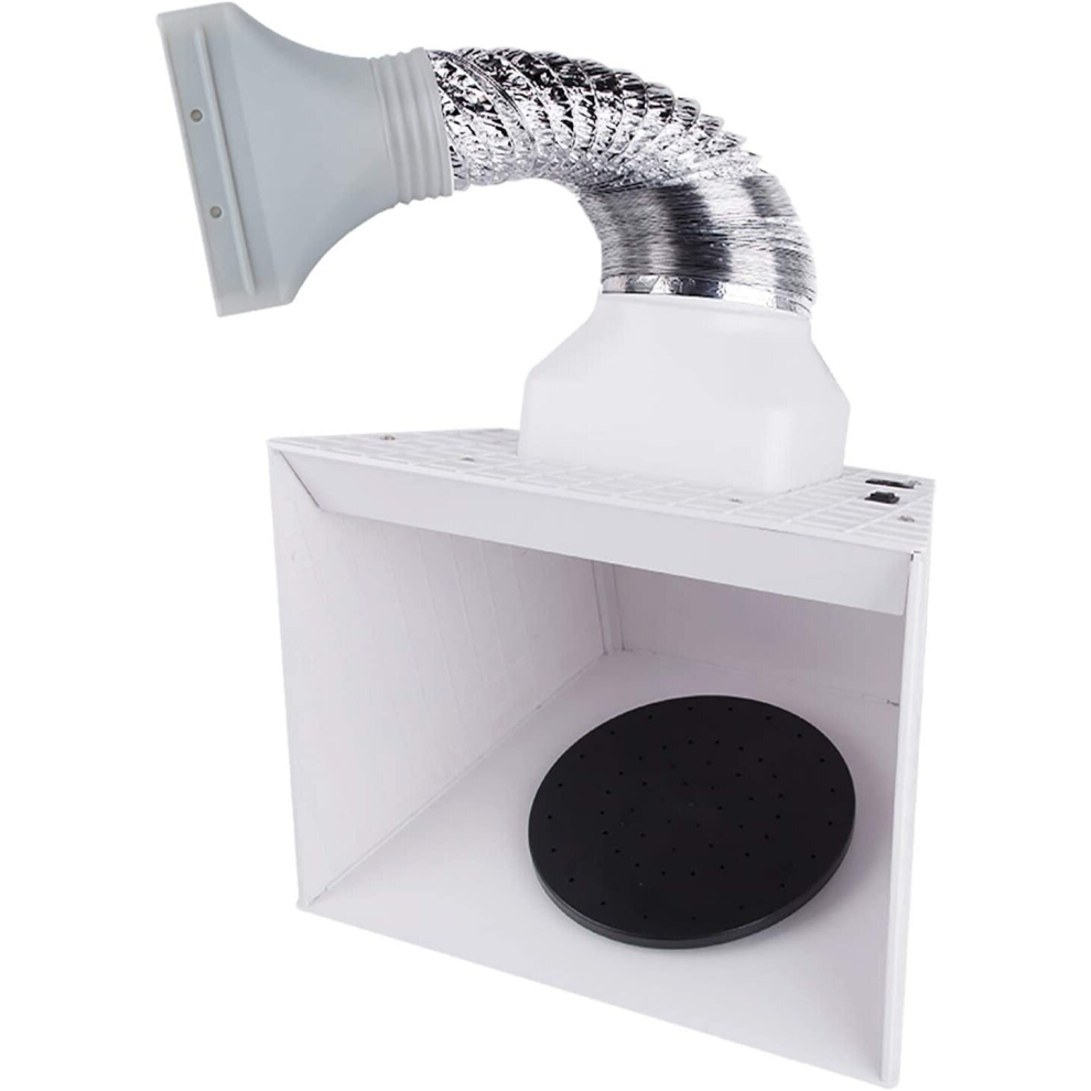 Portable Airbrush Hobby Spray Booth Spray Box Bd-515 With Led Lights & Turntable 313029984962