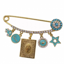 muslim islam Koran Koran Allah Stainless Steel brooch Baby Pin