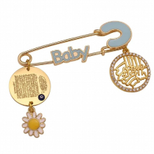 islam Quran AYATUL KURSI in the of Allah the mercifu evil eye brooch baby pin