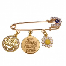 muslim Quran Vanyakad Allah Stainless Steel islam brooch Baby Pin