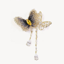 Crystal Butterflies Brooch Corsage for Women Girls Wedding Party Accessories Gift Butterfly Pins