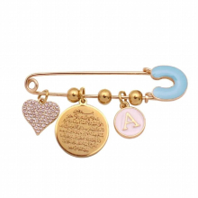 Islam Allah muslim AYATUL KURSI brooch Baby Pin