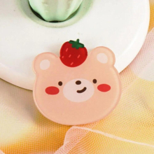 XUQIAN 20pcs with High Acrylic Cartoon Bear Brooch for Bags Pendants Girl Trinkets A0147