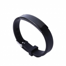Multicolor Silicone Bangle For Child Stainless Steel Plate Bracelet Blank For Engrave Metal Plate Bracelet 10pcs