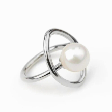 and versatile adjustable pearl silk scarf buckle silk scarf buckle clothing corner buckle ring multi-purpose