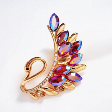 Crystal from Austria Animal Shaped Brooches Jewelry Accessory Charm Girl Lover Gift Summer Birthday