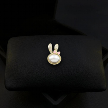 Mini Bunny Hidden Hook Anti-Exposure Brooch Sewing Collar Birth Year Neckline Collar Pin Jewelry 1759