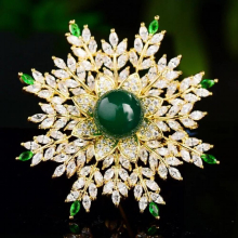 Statement Snowflake Corsage Jewelry for Girls Wedding Suit Brooches Pin Buckle Bouttoniere