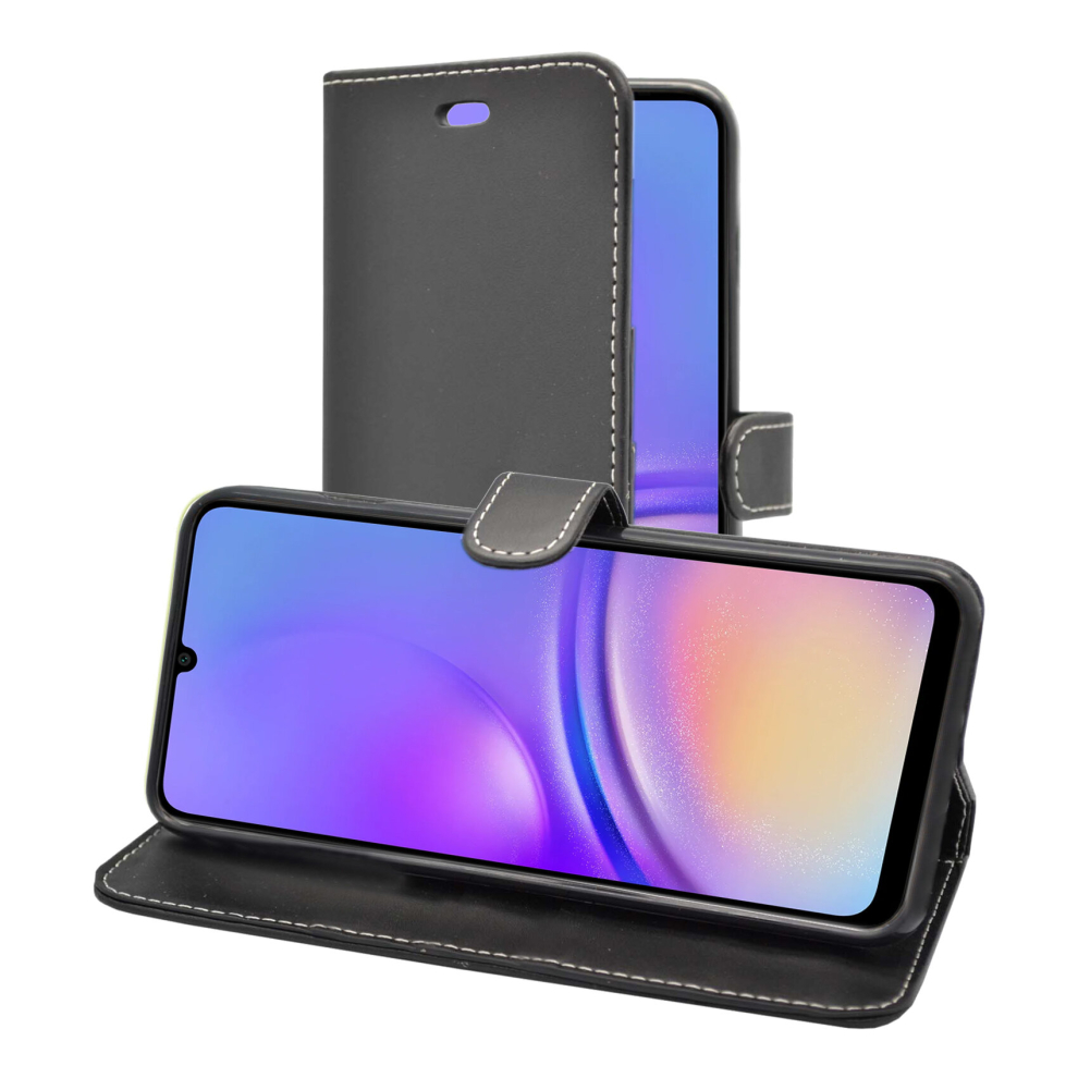 black--for-samsung-galaxy-a05s-case-wallet-flip-pu-leather-kickstand-card-holder-phone-cover