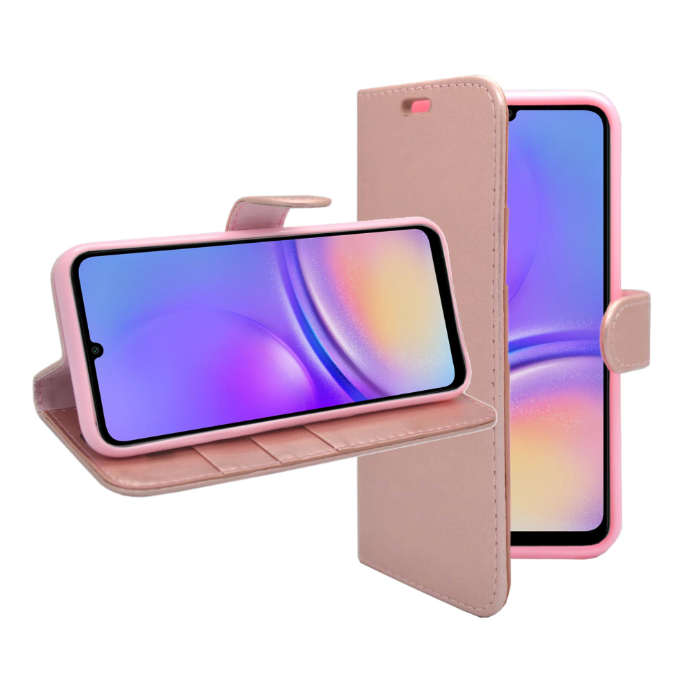 rose-gold--for-samsung-galaxy-a05s-case-wallet-flip-pu-leather-kickstand-card-holder-phone-cover