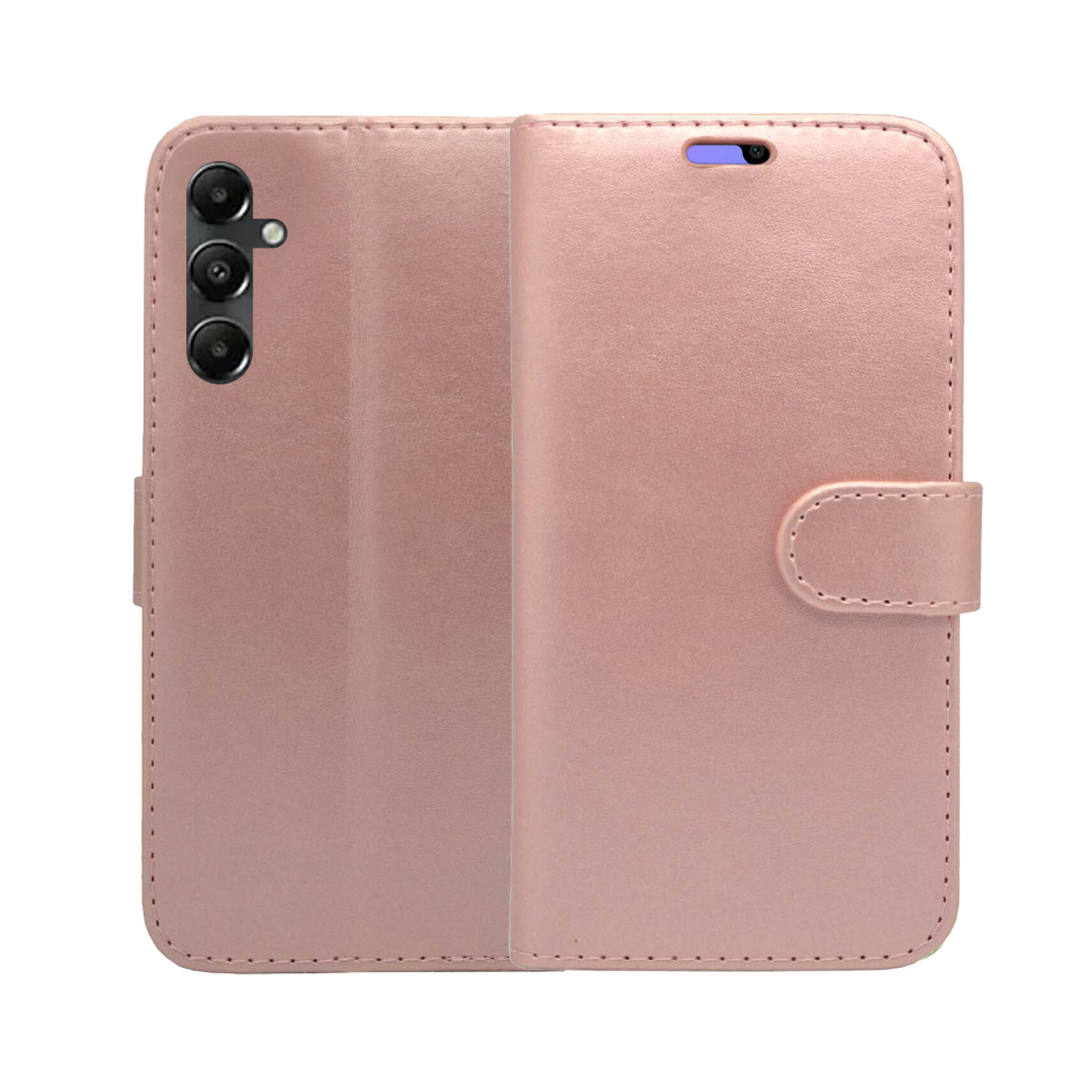 rose-gold--for-samsung-galaxy-a05s-case-wallet-flip-pu-leather-kickstand-card-holder-phone-cover
