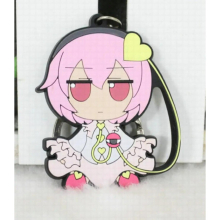 Touhou Project Japanese figure rubber Silicone mobile phone charms keychain strap