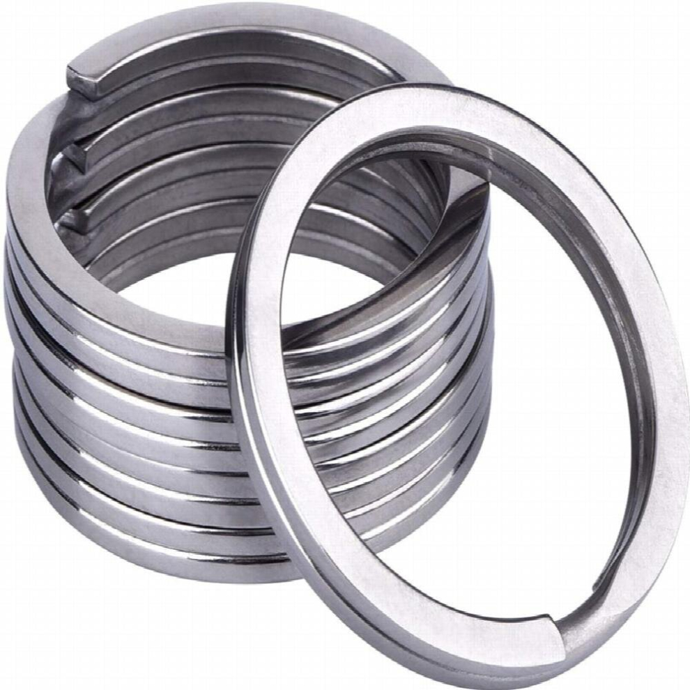32 Mm Titanium Key Rings Split Rings, 6Pack 885670691488