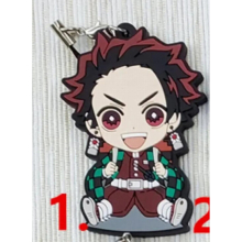 Demon Slayer: Kimetsu no Yaiba Japanese figure rubber Silicone mobile phone charms key chain strap keyring