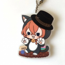 Bungo Stray Dogs Anime keychain Dazai Osamu Atsushi Nakaji Edogawa Ranpo Acrylic keychain keyring phone strap