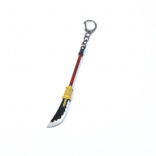 Anime Edward Newgate Sword Key Chain Beard Keyrings Blade Key Holder Pendant Metal Keychains Charm Men Jewelry