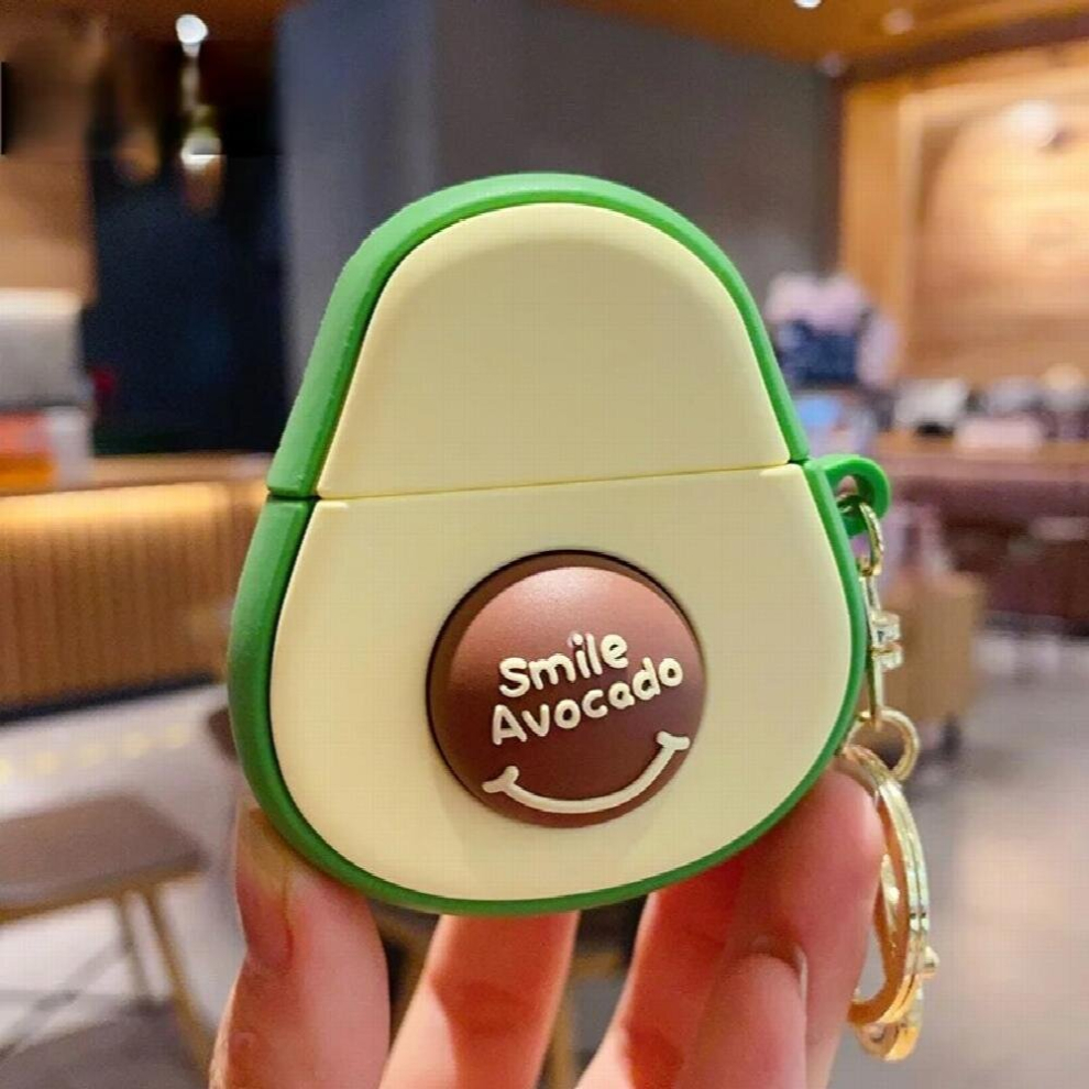 Creative Avocado Airpods Earphone Case Keychain Personality Charm Keychain Ladies Bags Mobile Phone Keychain Multicoloured 885673970191