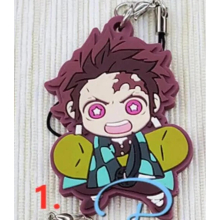 Demon Slayer: Kimetsu no Yaiba Japanese figure rubber Silicone mobile phone charms key chain strap keyring