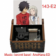 Anohana The Flower We Saw That Anime Wooden Music Box, Secret Base Song Musical Kids Birthday Friendship Souvenir