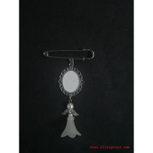 sublimation blank pin jewelry with angel hot transfer printing blank consumables 20pieces/lot