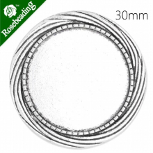 30mm anqitue silver plated brooch blank,brooch bezel,zinc alloy,lead and nickle free,sold by 10pcs/lot-C4063