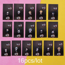 16 styles Japanese Anime Brooch Demon Slayer Acrylic Brooch DIY Decoration Lapel Backpack Clothe Hat Birthday Gift