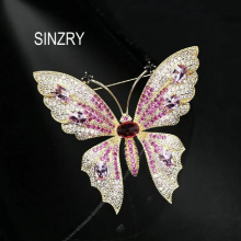 shinning butterfly dress brooches pin insect scarf buckle