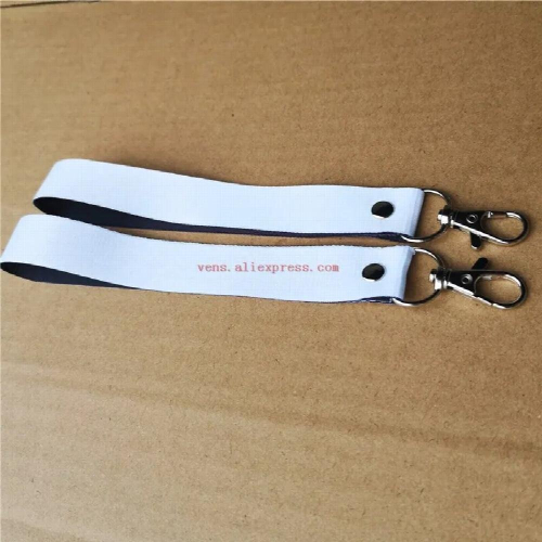 sublimation polyester blank keychains key ring heat transfer printing blank diy materials 20pcs/lot