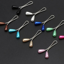 12Pcs Muslim Hijab Scarf Cardigan Shawl Safety Pins Clips Pearl Brooch Jewelry