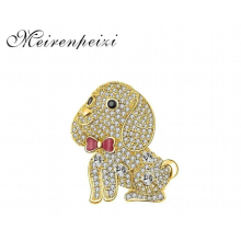 brooch bow puppy brooch boutique Christmas wedding girl birthday party wedding jewelry