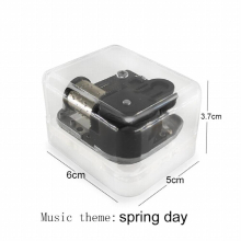 picture text music theme spring mechanical Music Box music fans girlfriend wife Christmas Birthday year