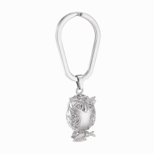 IJK2040 or Retail 1pcs/lot Stainless Steel Owl Keychain for Man Keepsake Jewelry Cremation Urn Key Ring for Ashes
