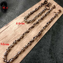 Harajuku Skeleton Spike Keychains Waist Chain Hip-hop Punk Metal Pants Chain Layered Chain on The Jeans Pants for Women Men Gift