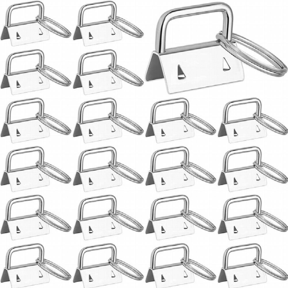 Key Fob Hardware,42Pcs 1 Inch Keychain Hardware Set Key Fob Hardware For Wristlet Keychain,Key Lanyard And Key 885673990601